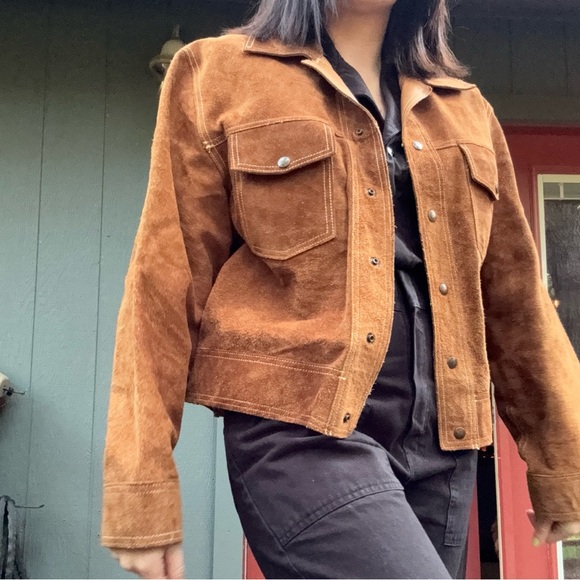 Brown Cropped Cowboy Jacket - Picture 2 of 16